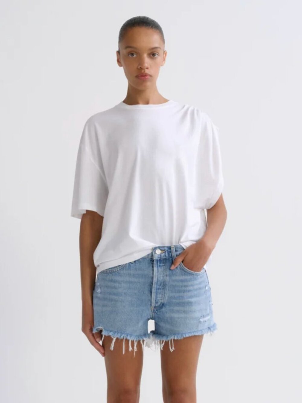 AGOLDE Parker Vintage Cut Off Shorts Swapmeet Distressed Size 32 NWOT